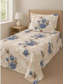 SINGLE BEDSPREADER IN SIMPLE PRINTED FABRIC AND ITEMS FOR DAILY USE - COLOR 05 - View 1