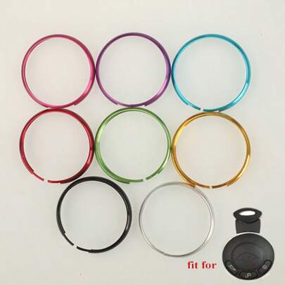 Jingyuqin Novos chaveiros coloridos circulares para BMW Mini Cooper Chaveiro para capa de chave de carro
