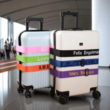 Personalized Luggage Strap, Customizable Name Luggage Strap, Nylon Customized Name Luggage Strap, Luggage Identification Belt, Strap For Securing Luggage, Luggage Belt, Luggage Wrap Strap