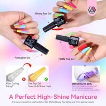 SAVILAND 36 Colors Gel Nail Polish Set: 39 PCS All Season Gel Nail Polish Sheer Glitter Solid Charm Colors With Base Gel Glossy Matte Top Polish Set Christmas Gifts For Manicure Nail Art - 36 Colors - 查看 7