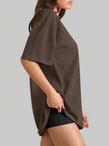 SUPEKYKO Women's Plus Size Short Sleeve T-Shirt - Loose Fit Active Top For Gym, Yoga & Casual Wear | All-Season Comfort