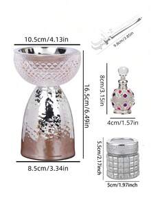 1 Pc/1 Set Simple And Elegant Transparent Glass Incense Burner/Incense Burner Stand, It Can Be Used As An Aromatherapy Diffuser, Aromatherapy Burner Is Used To Create An Elegant Atmosphere, It Can Also Be Used For Tea Room Decoration Can Be Used As An Ornament, It Is Suitable For Home Decoration, House Decoration