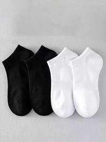 White Boat Socks 6 Pairs (Polyester)