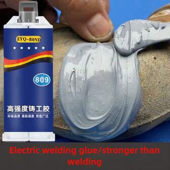 New Type High-Temperature AB Epoxy Resin Metal Repair Adhesive - Powerful Casting Adhesive For Leaks In Cast Iron, Aluminum, Stainless Steel, Cooling Pads, Cylinders, Fuel Tanks And Pipelines