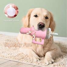 1pc Cup Design Plush Interactive Dog Toy, Suitable For Grinding Teeth And Chewing - Multicolor - View 3
