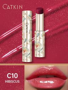 Bálsamo labial hidratante y brillante CATKIN, de textura ligera, no pegajoso, 3.4g, C10 Hibisco - C10 HIBISCO - Ver 10