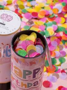 1/2 件派对用品彩色五彩纸屑爆竹五彩纸屑炮适用于毕业典礼、婚礼、生日、婴儿洗礼、圣诞节、新年、新娘周年纪念、嘉年华趣味派对礼品