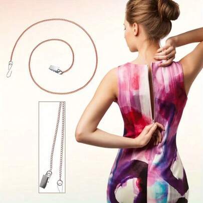 1/2Pcs Stainless Steel Zipper Puller With Hook, Easy-Access Zipper Aid For Clothing, Coats, Bags - Almost All Zipper Types, Zipper Assistance, Sleek Zipper Pull, Durable Zipper Aid, Zipper Pulls