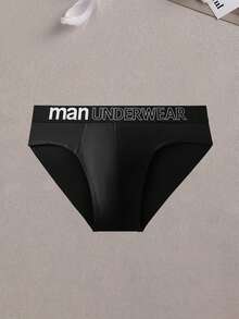 3-częściowe męskie spodnie trójkątne, proste, codzienne, sportowe, modne, dzianinowe majtki z literami, średni stan, wygodne i miękkie, męskie majtki