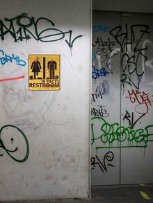 1Pc Halloween Sticker For Bathroom Toilet Stickers Halloween Fright Night Horror Mural Adhesive Party Decoration Wall , Halloween Decorations