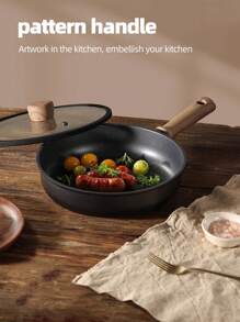 Cookware Set Titanium Non-Stick Pan, Flat Non-Stick Pan, All-In-One For Frying, Boiling And Stir-Frying, Non-Stick Pan For Stir-Frying, Induction Cooker, Universal