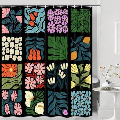 Retro Shower Curtai…