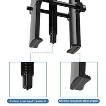 Herramienta extractora de rodamientos dedosmandíbulasdeacero al carbono, extractor de poleas de bomba ajustable, para Volante automotriz(6 pulgada) - Negro - Ver 5