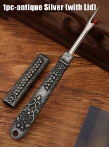 1/2pcs-Embroidery Seam Ripper Handmade Clothes Seam Ripper Tool Cross Stitch Thread Picker Cutter Sewing Seam Ripper Retro With Comfort Grip - Easy Thread Cutters