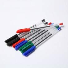 100 支圆珠笔防水创意塑料圆珠笔，适合男女学生、书写、笔记、标记、绘图、文具、学校用品返校