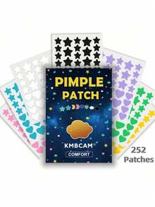 1440 片星形和心形痘痘贴，面部遮盖身体贴 - 无香精，不含防腐剂 - 男女通用，适合所有肤质，无香精，不含任何成分 - 星+愛心 - 查看 9