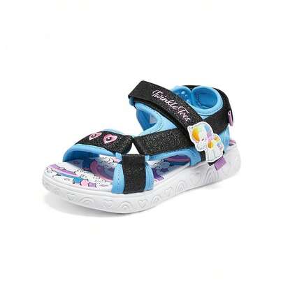 Skechers 女童涼鞋女童鞋夏大童休閒鞋女孩公主鞋