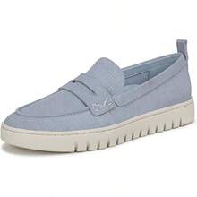 Mocasín Uptown para mujer de Vionic - Ante Blue Mist - Ver 1