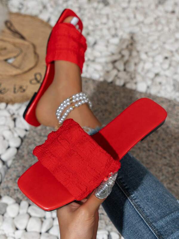 Sandalias de moda para mujer, zapatos de playa con estilo, pantuflas de moda para exteriores