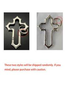 Colgante de llavero con cruz de Jesús de acero inoxidable - Amuleto para coche/bolso lleno de fe, regalo cristiano elegante, adecuado para la escuela, la iglesia y el uso diario, llavero duradero con símbolo religioso, accesorio unisex portátil que se puede colgar en la mochila, la billetera, el bolsillo y el espejo retrovisor del coche - Multicolor - Ver 12