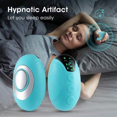 Portable Mini Sleep Device, EMS Handheld Sleep Assistant Device To Improve Sleep, Intelligent Non-Dependent Sleeper Physical To Improve The Quality Of Sleep, USB Charging
