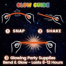 02 PCS Glow Sticks Bulk Party Pack - 8 Inch Glow Bracelets & Glow Necklaces , Ultra Bright Glow In The Dark Party Supplies - Glow Party Decorations , Glow Sticks Bulk Fornew Years Eve Party Supplies, Party Favor, Birthday, Music Festival , Neon Party Favors, Wedding, Bachelorette, Party Decorations