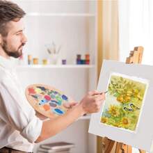 25pcs 300gsm Watercolor Paper, Rough/Textured Handmade Cotton Paper, White Textured Paper - White - View 10