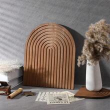 Cirelle 1pc Decorative Wood Cutting Board Wooden Board Rainbow Shaped Wood Serving Trays Boho Cutting Chopping Block Decor Serving Trays For Home Kitchen Decoration