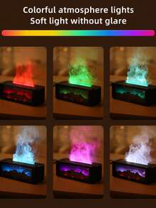 جهاز نشر الروائح الأساسية بالموجات فوق الصوتية مع وظيفة التوقيت، مصباح ليلي دافئ، جهاز نشر العطور للغرفة والمعيشة وديكور المنزل، سعة 150 مل، 7 ألوان إضاءة، محمول بمنفذ USB