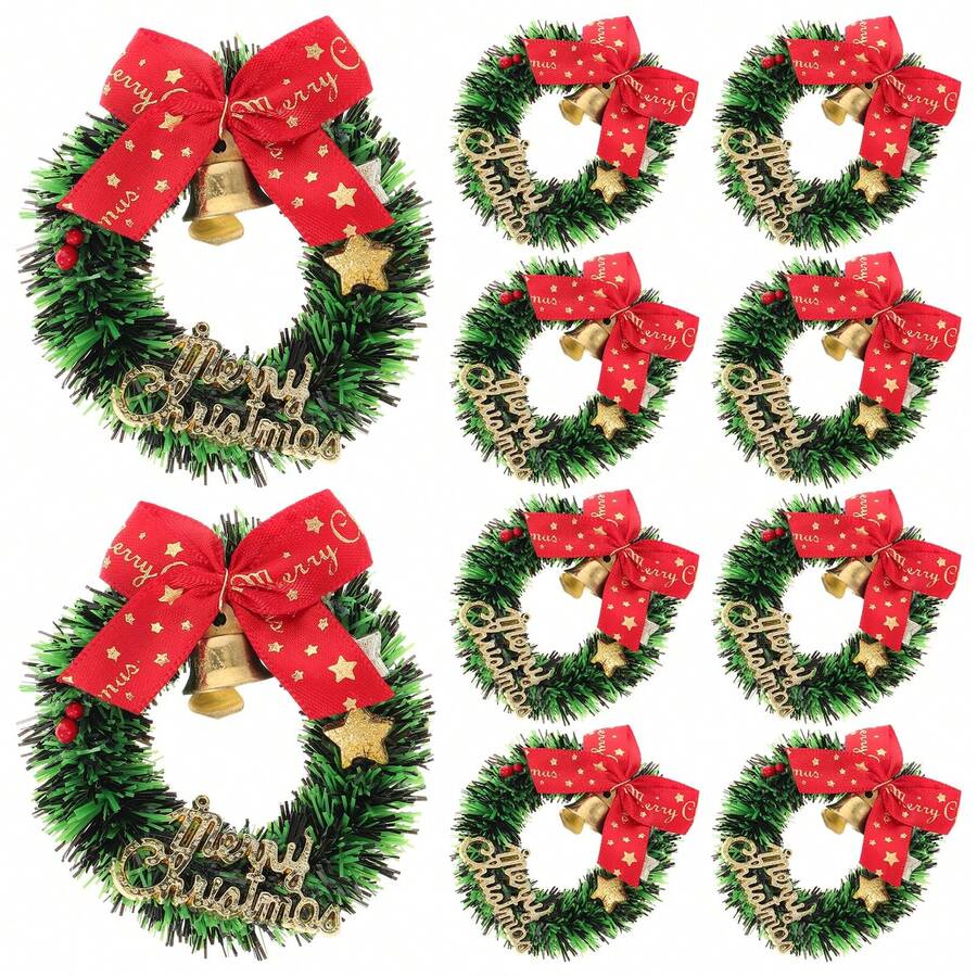 Mini Christmas Garland, Small Christmas Garland, 6 Cm Christmas Tree Hanging Decorations, Suitable For Christmas Decoration, Christmas Tree Decoration Home Decor Christmas Decorations Room Decor
