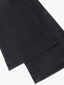 女士复古优雅街头风白色喇叭牛仔裤 Y2K 性感弹力黑色喇叭裤度假休闲喇叭裤，2026 春夏款 - 黑色 - 查看 11