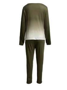 Women's Casual Printed Short Sleeve Top And Pants 2 Pieces Set