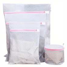 1 件装重型涤纶洗衣网袋，带安全拉链封口 - 适用于精致衣物、内衣、衣物 - 可机洗，适合标准洗衣机，设计紧凑，结构坚固，保护衣物，精致织物洗衣袋 - 彩色 - 查看 1