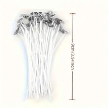 50 Stücke oder 100 Stücke 0.98in/3.54in/6.29in Dochte für Kerzen, rauchfrei, Wachskern für DIY Kerzenmachen, vorgewachste Dochte, Partyartikel