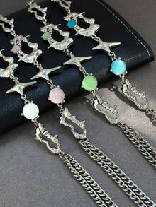 星星装饰手链 - 銀色 - 查看 3