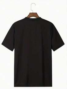 Camiseta Gallo Negro Estilo Vintage Camisa de T 100% algodón con estampado digital Retro 1 unidad de 220 gramos Gallo Japonés en la puesta del sol Camisa de Hombre Casual - Negro - Ver 2