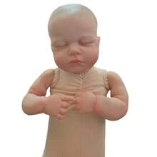 Muñeca bebé Reborn de 50 cm (20 pulgadas) que parece real, con miembros de vinilo suave y Body de tela, bebé recién nacido hecho a mano con pintura 3D en color beige claro y arte de venas, juguete para regalo de cumpleaños de niños