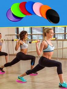 1 par de discos deslizantes para gimnasio en casa, silenciosos para yoga y entrenamiento de pilates de núcleo, entrenamiento de músculos abdominales, almohadilla de equilibrio