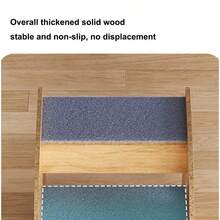 3 Steps Wooden Pet Dog Washable Portable Soft Stairs Puppy Ramp Ladder Bed Sofa - Wood Color - View 9