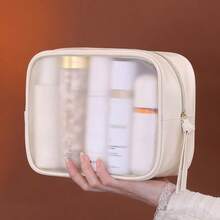 高级哑光半透明化妆包，化妆品收纳袋，旅行洗漱包，大容量便携化妆包，房间装饰，包袋，化妆包，梳妆台，旅行，化妆包，旅行必备，收纳，储物，旅行必备，化妆品收纳包，化妆包，洗漱包，桌面收纳包，化妆包，化妆袋，化妆品收纳包，梳妆台配件，化妆袋，化妆包，收纳袋，化妆袋，旅行必备 - 彩色 - 查看 11