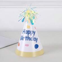 6 buc pălărie de unică folosință din sârmă metalică strălucitoare pentru petrecere de ziua de naștere, pălărie conică pentru tort strălucitor, potrivită pentru petreceri de ziua de naștere, Ziua Îndrăgostiților, ceremonia de absolvire a Zilei Mamei