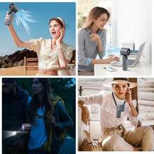 SULVGO 4000mAh 199 Gear Wind Portable Handheld Turbo Fan, Rechargeable, Semiconductor Refrigeration, Ideal For Personal & Outdoor Use