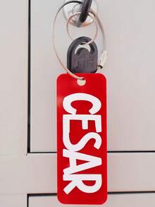 1PC Custom Acrylic Keychain, Many Colors To Choose From, Customizable Name, Personalized, Unique, Fashionable, Ideal Gift For Women, Ideal Gift For Men, Practical, Reusable, Lunch Box Tag, Backpack Tag, Anniversary Gift, Party Gift,Trinkets, For Her - Multicolor - View 21