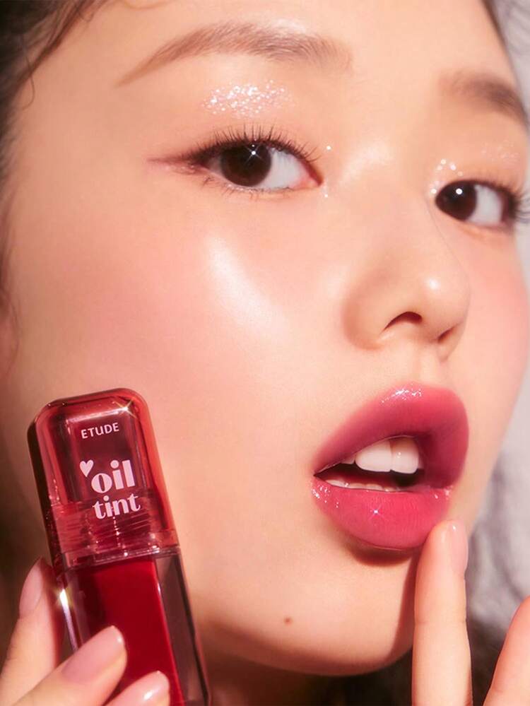 ETUDE Dear Darling Oil Tint 02 梅子莓，高效保湿润唇油，令双唇柔滑水润，不粘腻，适合干唇，保湿亮泽唇彩，韩国化妆品，4.2克/0.14盎司。 - 02 Plum Berry - 查看 9