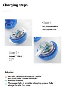 1 pieza Pelota de salto de gravedad inteligente para perros de color azul/naranja, accesorios eléctricos para mascotas, juguete para perros, pelota de entrenamiento para mascotas