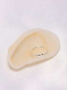 1pc 22G Nose Rings Hoops 925 Sterling Silver Piercing Septum Clicker Rings Cartilage Earring Helix Jewelry - Silver - View 8