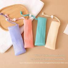 1 件/4 件去角质网状香皂收纳袋，加厚抽绳洁面泡沫袋，保持香皂清新洁净，适用于浴室、旅行、露营、大学宿舍、极简主义、学生、男士、女士、旅行配件、返校用品、宿舍必需品 - Multicolor - 查看 4