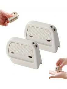 1件装便携式开箱工具，带可伸缩多功能刀，迷你专用刀片用于打开包装，磁性送货刀用于纸箱，带可伸缩磁性冰箱挂钩，方便取用包裹、信件和信封 - 彩色 - 查看 6