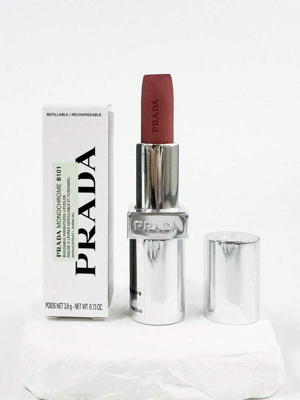 Prada 3.8g Lightweight Buildable Lipstick, B101/B107