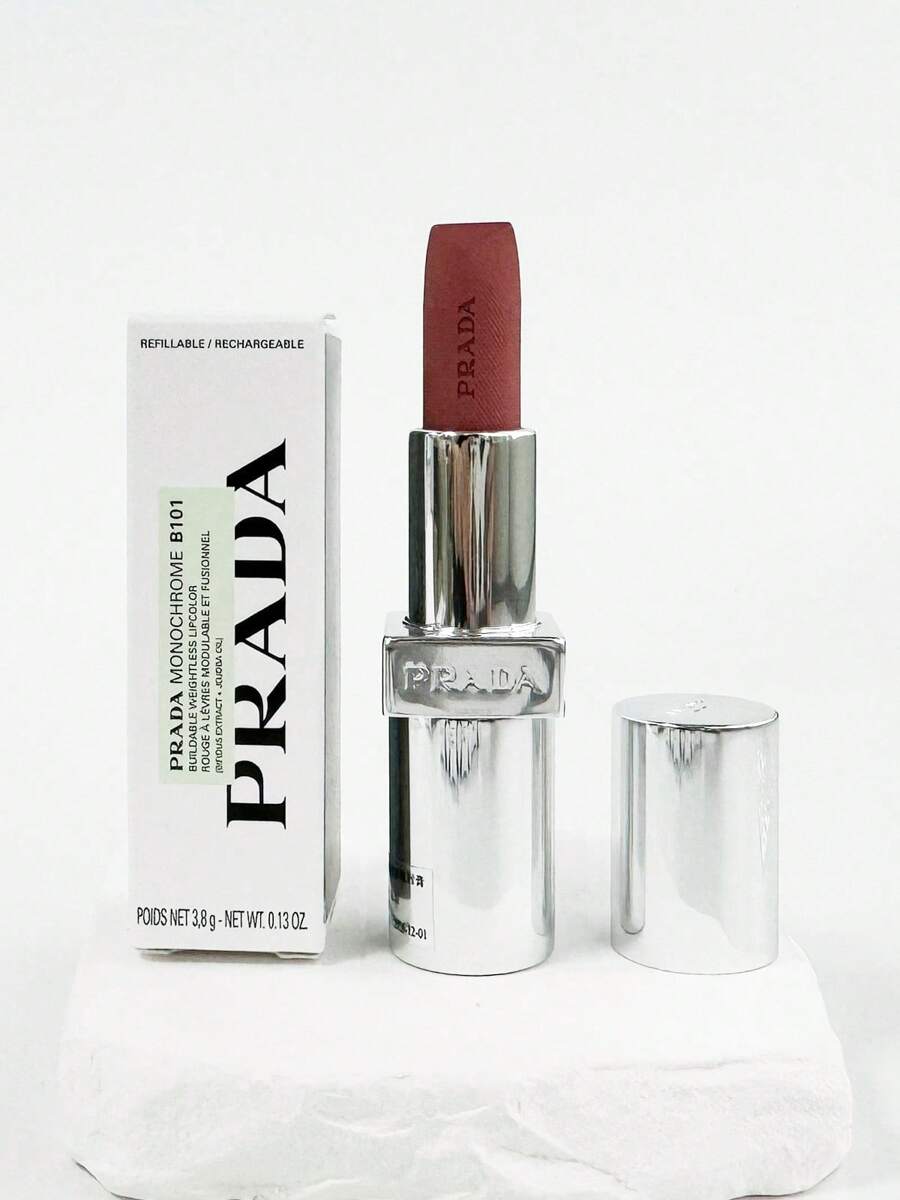 Prada MONOCHROME BUILDABLE WEIGHTLESS LIPCOLOR B101/B107 3.8g